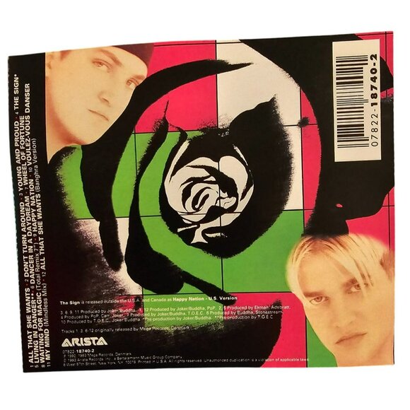 Ace Of Base The Sign Music CD Album 1993 Arista Records Pop Music Retro 37628cd - Picture 2 of 2
